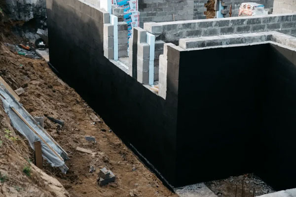 wall exterior waterproofing dig um up