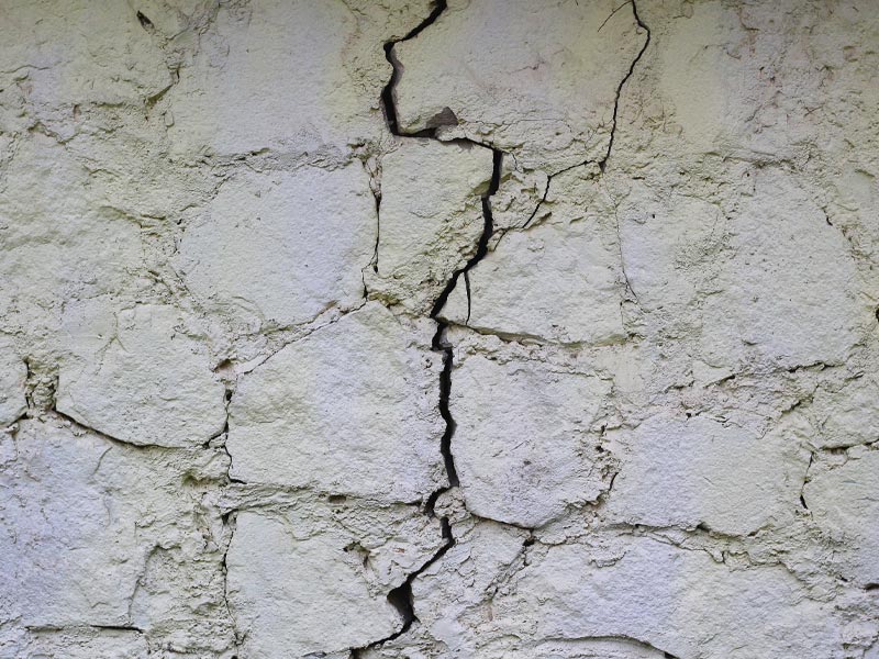 wall crack repair structural dig um up
